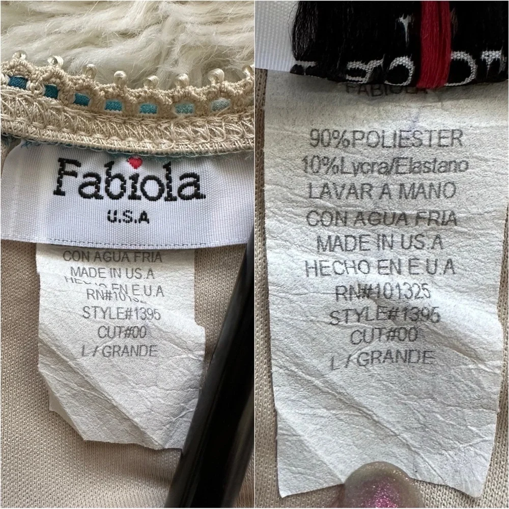 Vintage Fabiola USA Skirt Midi Y2K Pull On Sheer Floral Blue Brown Sz L - Picture 6 of 8